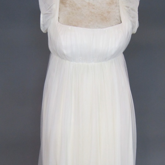 Ivory Cap Sleeve Bridal Gown - Picture 6 of 7